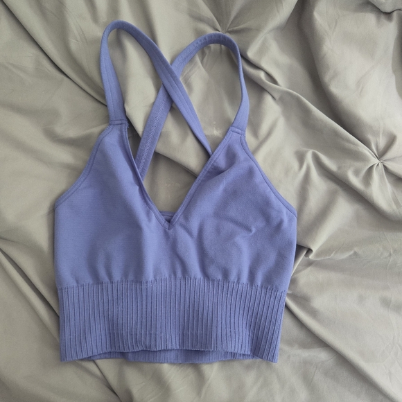 FP Free People Movement Good Karma Crop Tank Sz XS/S African Violet - Picture 3 of 5